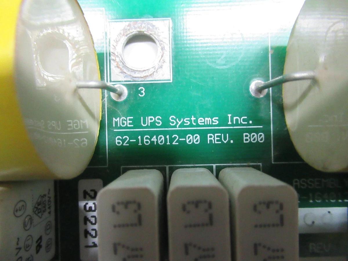 Used MGE UPS CIRCUIT BOARD 62-164012-00 REV B00 ASSY: 72-164012 REV B00 **WARRANTY**