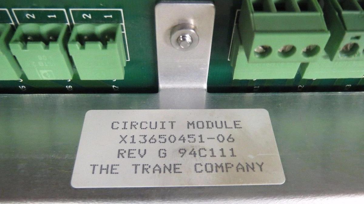 Used TRANE CHILLER CIRCUIT MODULE X13650451-06 REV G **WARRANTY INCLUDED**