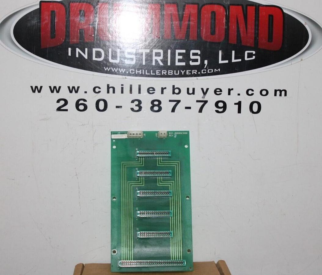 Used YORK 5-SLOT CHASIS BASE BOARD 031-00809C000 REV. B **WARRANTY INCLUDED**