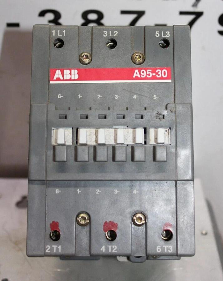 Used ABB CONTACTOR A95-30 125 AMP 600 VAC 3-POLE 3-PHASE 75 HP **WARRANTY**