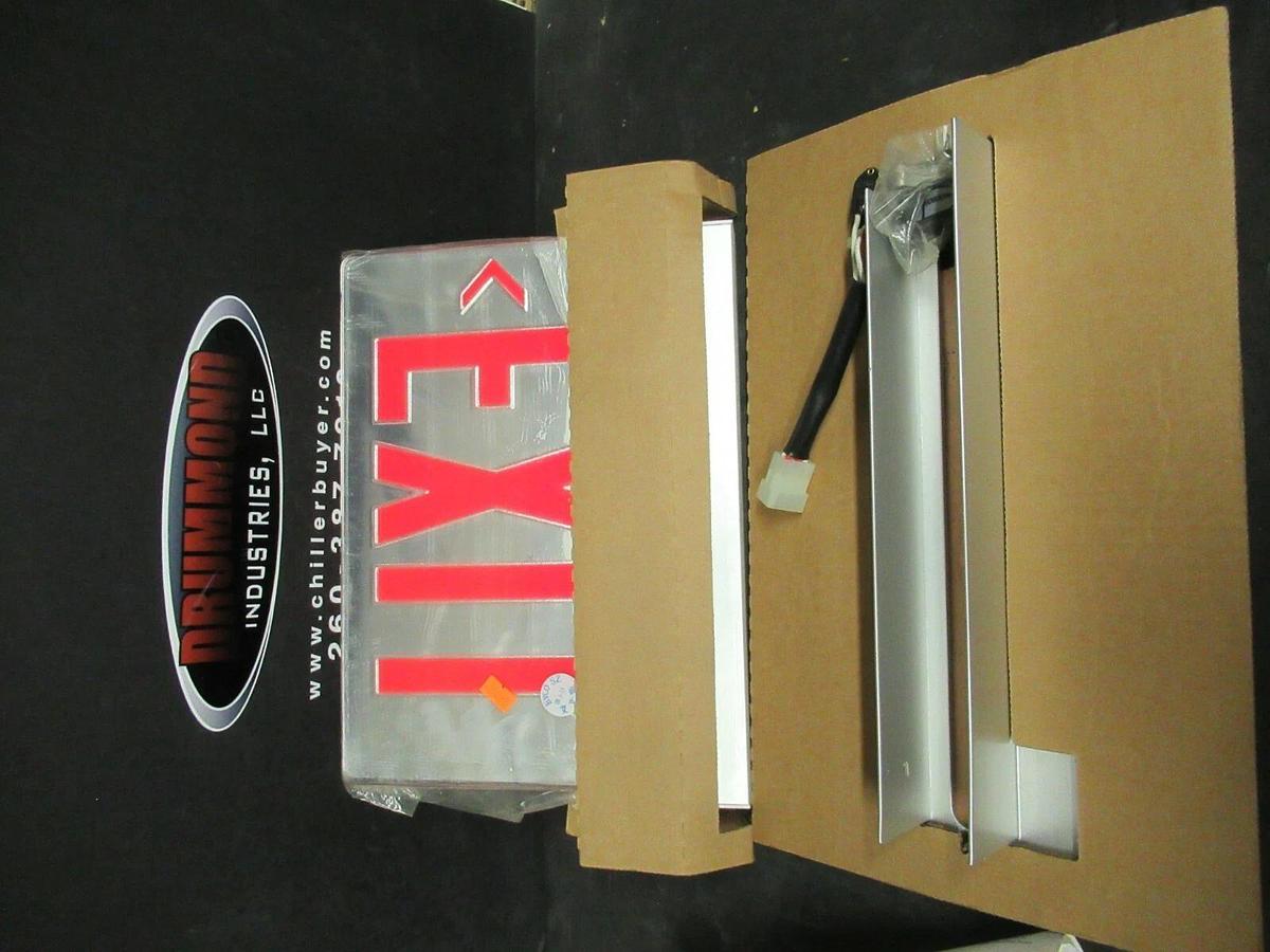 LITHONIA LIGHTING EDGE LIT LED EMERGENCY EXIT DOUBLE FACE