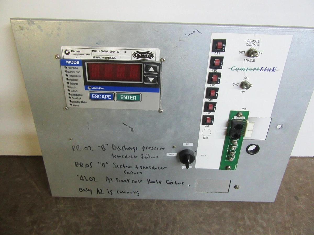 Used CARRIER COMFORTLINK INTERFACE AND ALARM CEPL130347-01 HK50AA030 **WARRANTY**