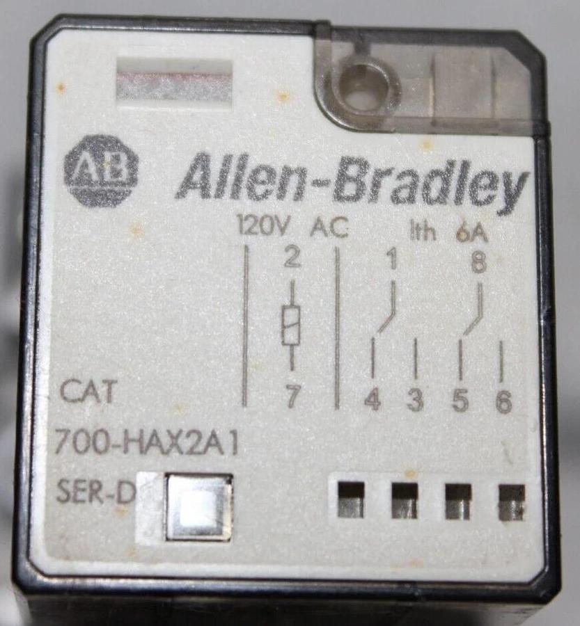 Used ALLEN BRADLEY RELAY 700-HAX2A1 240 VAC 6 AMP **WARRANTY INCLUDED**