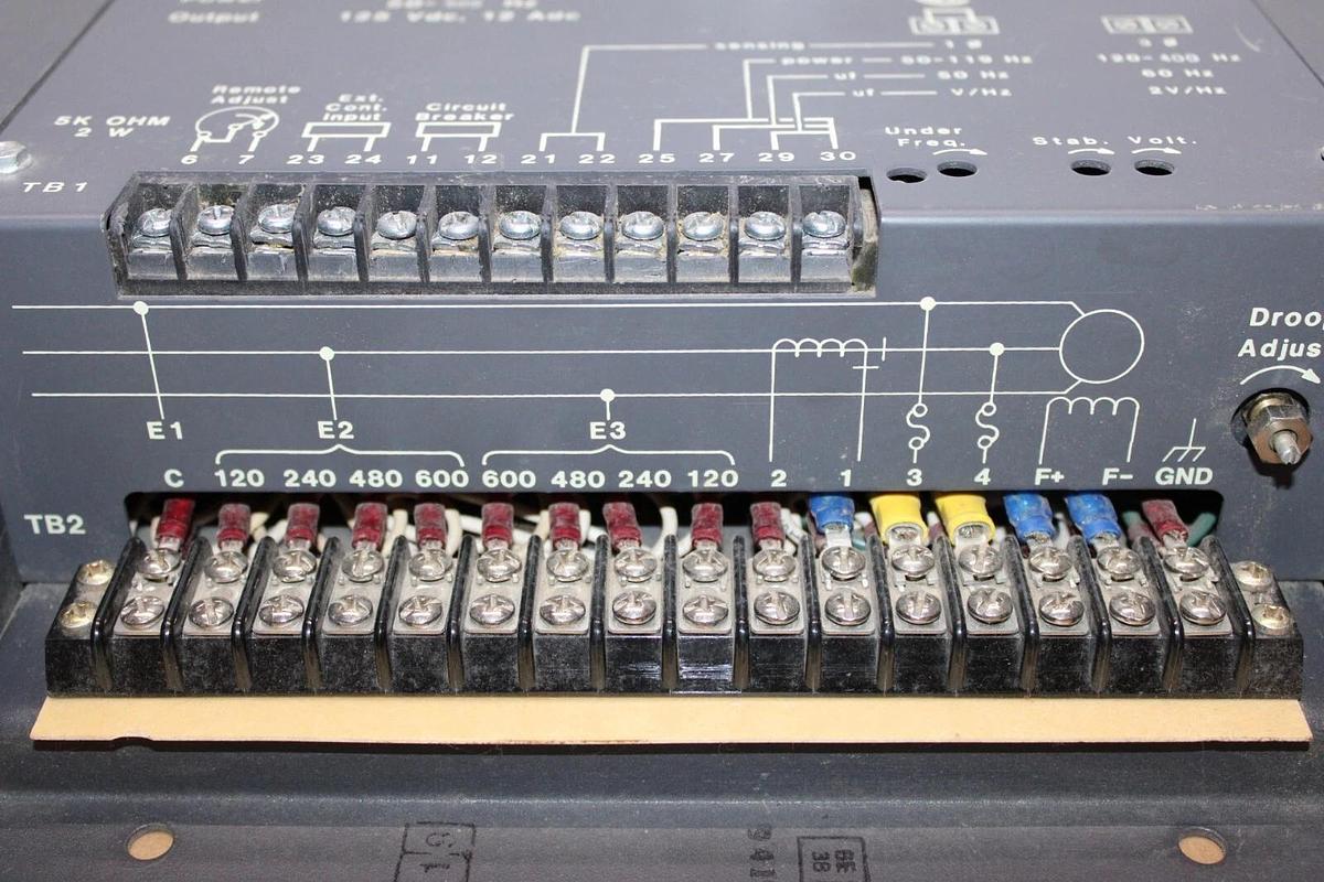 Used BASLER STATIC VOLTAGE REGULATOR SSR 125-12X 9-1859-00-107 600 VAC 400 HZ