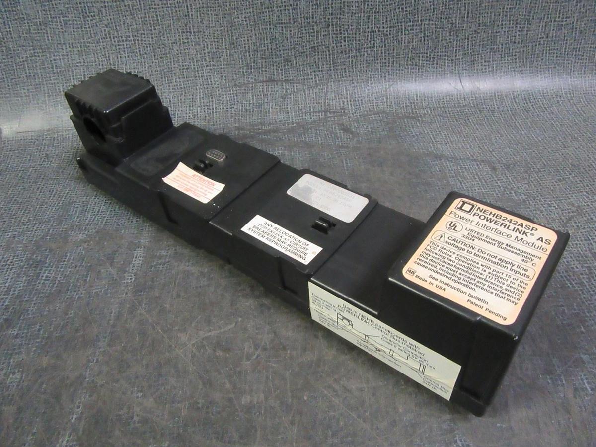 Used SQUARE D POWERLINK AS POWER INTERFACE MODULE BASE NEHB242ASP 240V PANEL NEHB