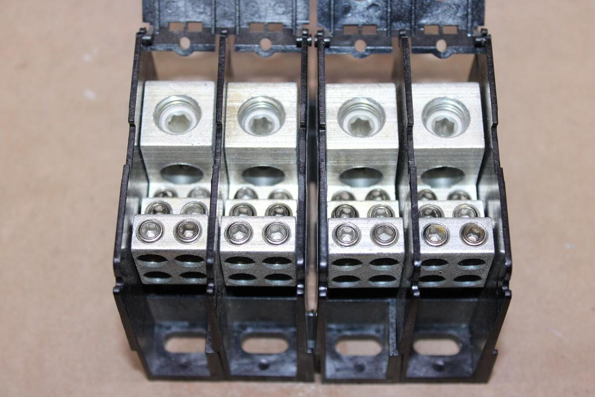 Used LOT OF 2 MARATHON POWER DISTRIBUTION LUG TERMIAL 1322580 600 VAC 175 AMP