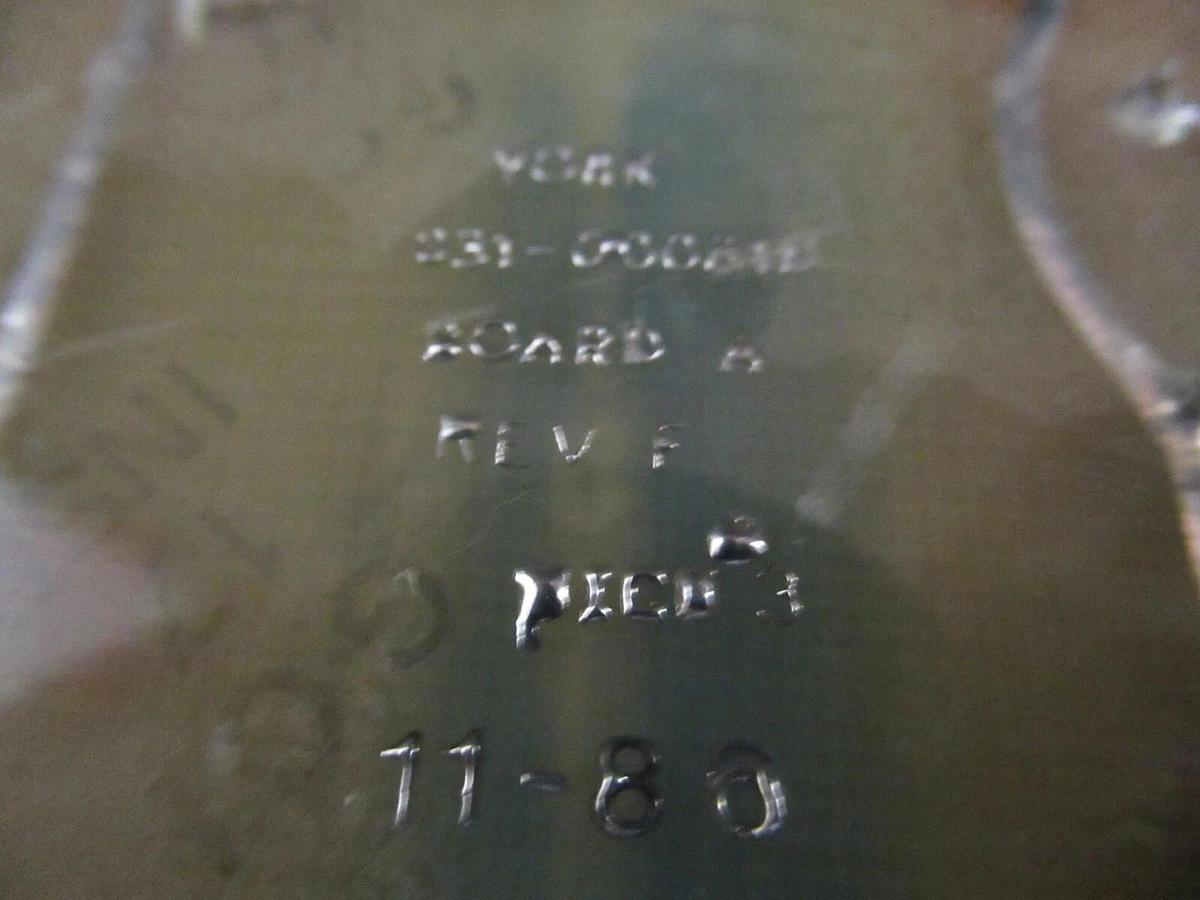 Used YORK CHILLER SOLID STATE MOTOR OVERLOAD CIRCUIT BOARD CM-1A 031-0081D001