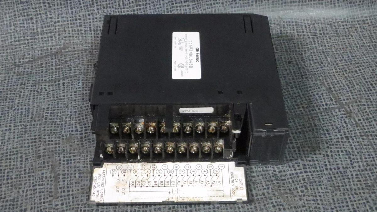 Used GE FANUC 16 PT POS/NEG INPUT MODULE MODEL: IC693MDL645B **WARRANTY INCLUDED!**