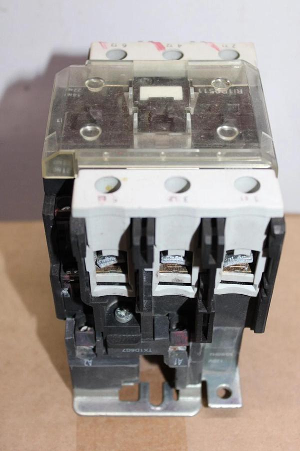 Used RAM INDUSTRIES CONTACTOR RI1D9511 110 AMP 600 VAC 3-POLE COIL: 120 VOLT 60 HP