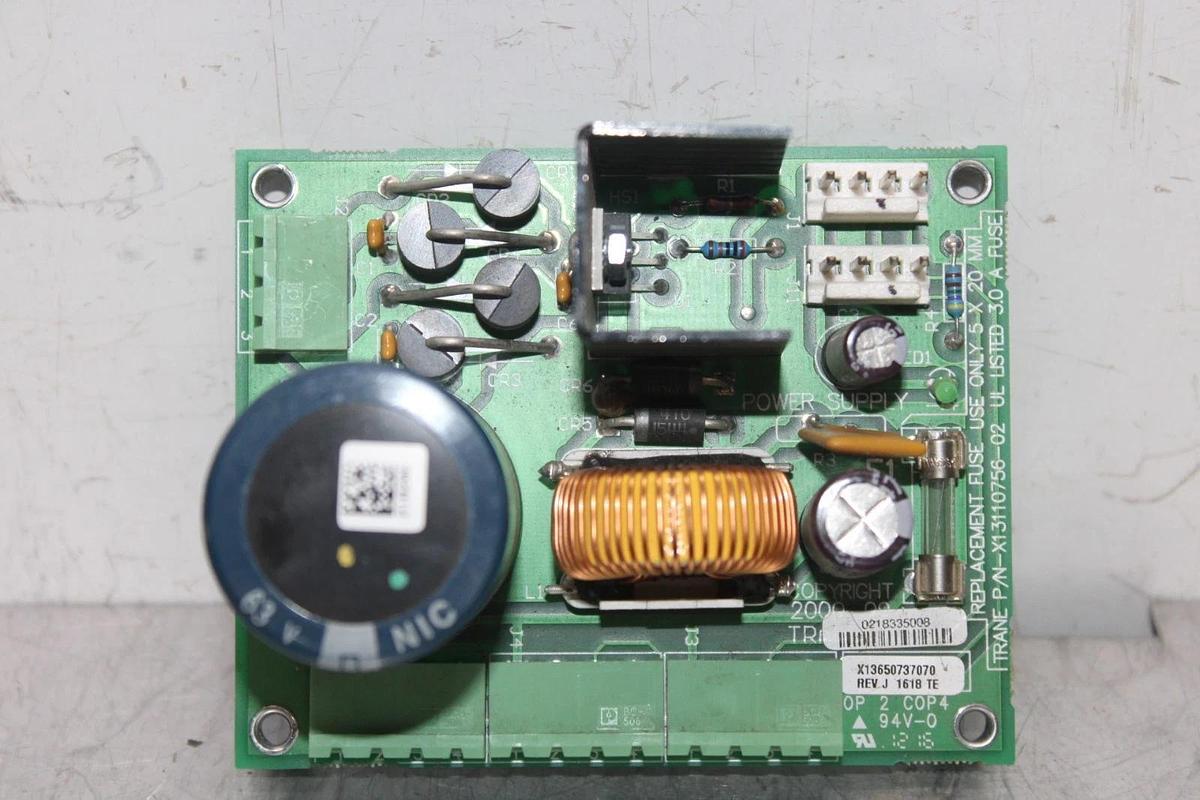 Used TRANE POWER SUPPLY CIRCUIT BOARD X13650737070 X13110756-02 **WARRANTY**