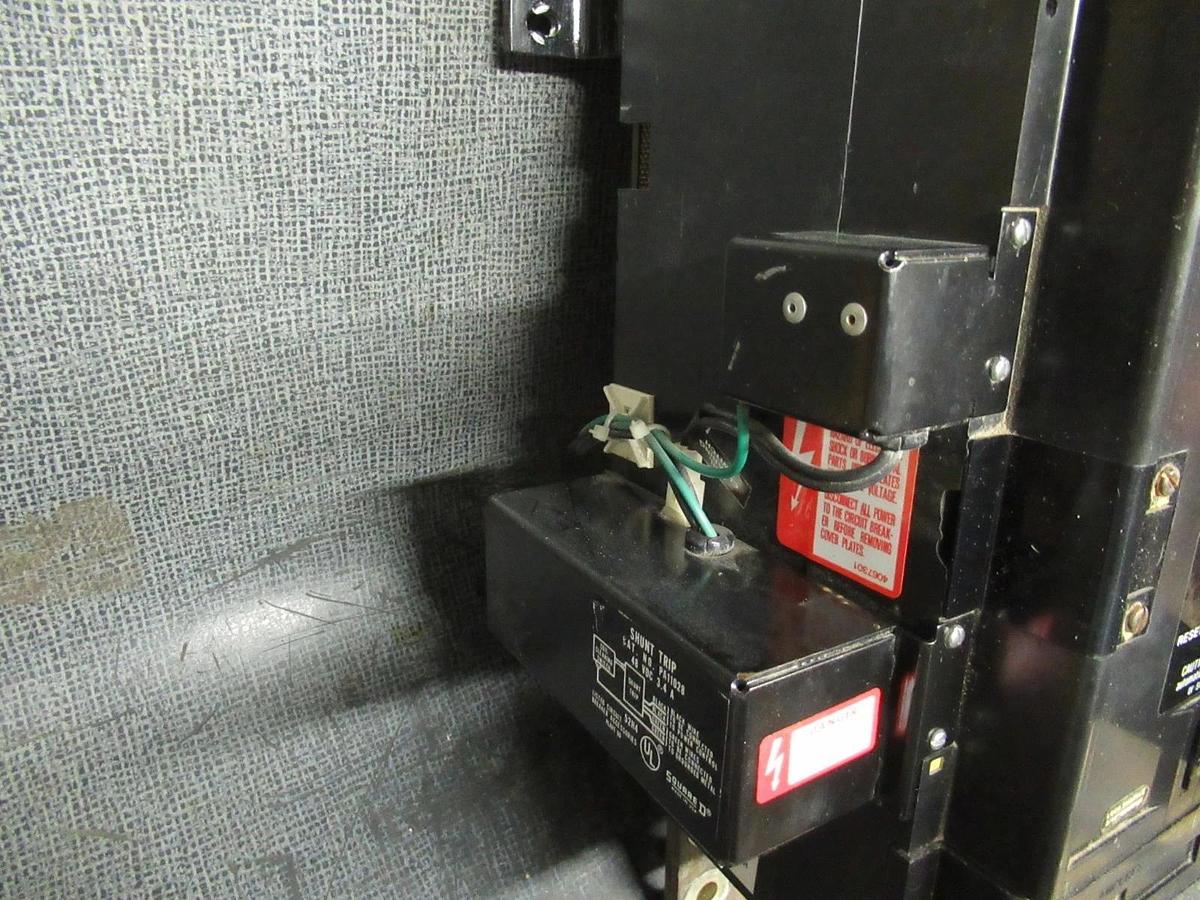 Used SQUARE D BREAKER PAF361600DC1286 1600A 600VDC W/ AUX SWITCH AND SHUNT TRIP