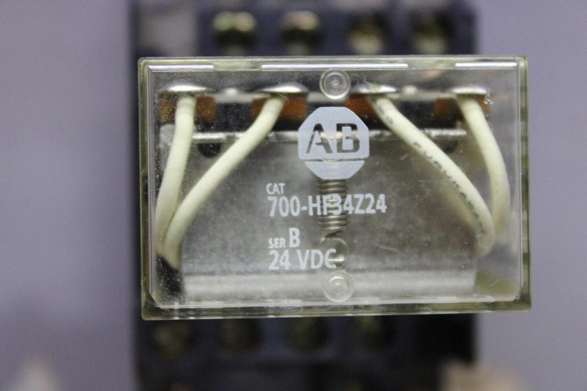 Used ALLEN BRADLEY 700-HF34Z24 RELAY 24 VDC 10 AMP **WARRANTY INCLUDED**