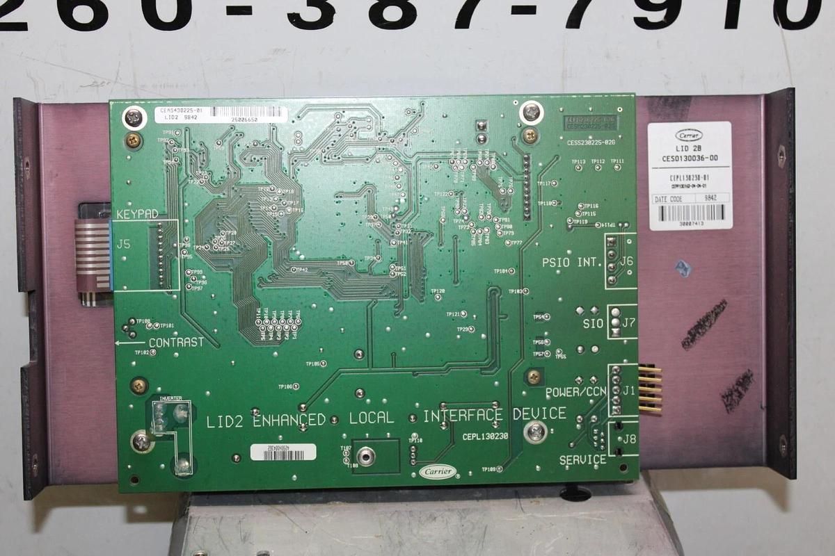 Used CARRIER COMFORT NETWORK CHILLER DISPLAY CEPL130230-01 CESO130036-00