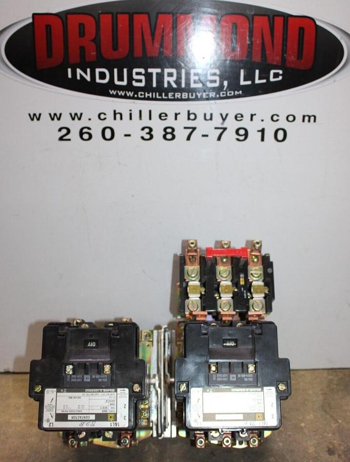Used SQUARE D REVERSING CONTACTOR 8536SEO1 SIZE 3 90 AMP 600 VAC 8502SEO1 600V