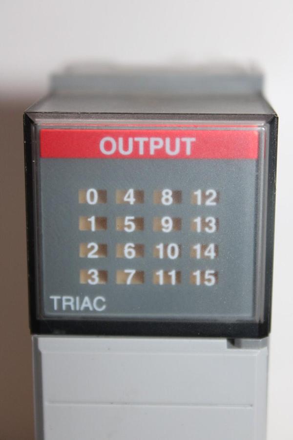 Used ALLEN BRADLEY SLC-500 OUTPUT MODULE 1746-OA16 SER. D **WARRANTY**