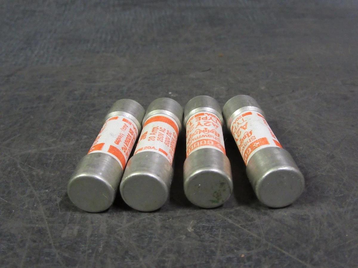 Used (1) A2Y20 GOULD SHAWMUT AMPTRAP FUSE 20 AMP 250 VAC 500 VDC TYPE 1 A2Y20