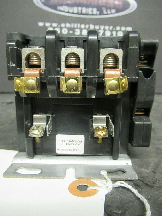 Used FURNAS 50 AMP CONTACTOR 42DF35AJASJ / 123282P1  600 VAC COIL: 24 VOLT 30 HP
