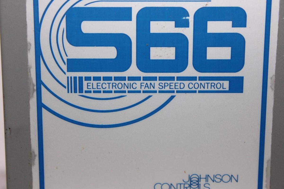 Used JOHNSON CONTROLS S66 ELECTRONIC FAN SPEED CONTROLLER S66DC-1 8 AMP 480 VAC
