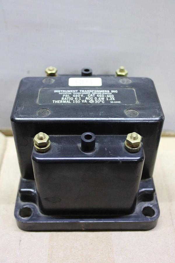 Used INSTRUMENT TRANSFORMER 460-480 150 VA PRI: 480V RATIO: 4:1 0.6 WATT