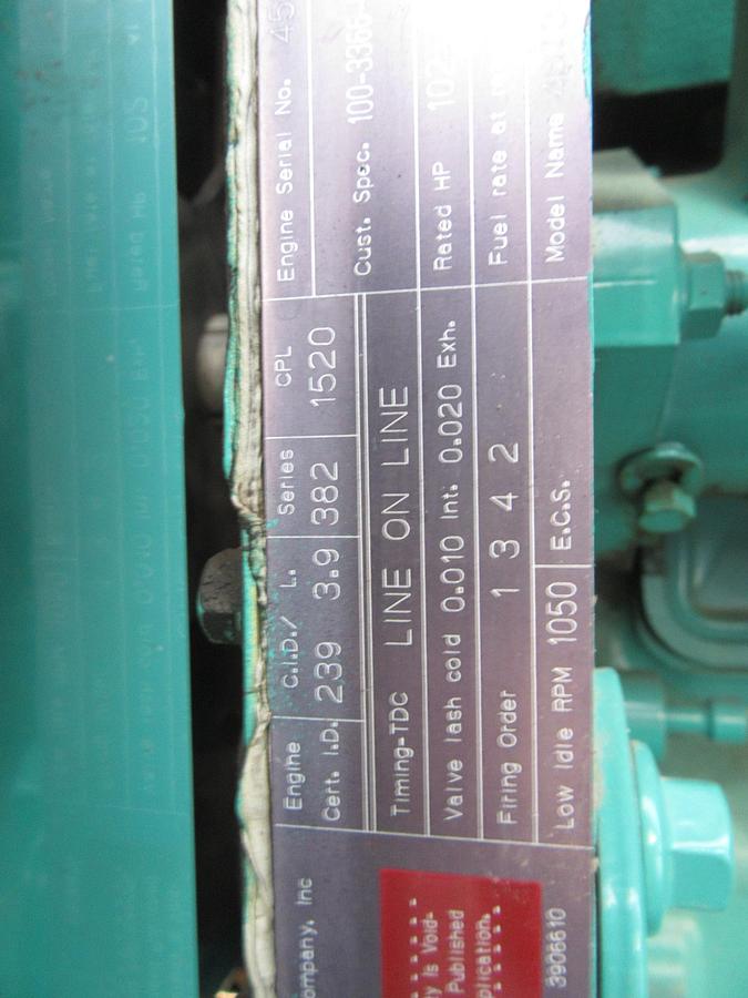 Used 60 KW DIESEL GENERATOR CUMMINS 120/240V B3.9-G2 ENCLOSED RECONNECTABLE VIDEO