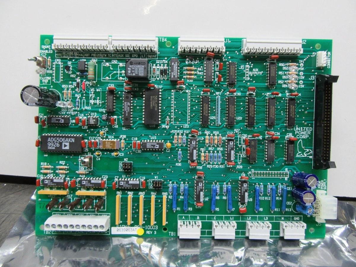 UNITED POWER CORP SIGNAL CIRCUIT BOARD 0639063AT REV. 3 PCB-10003