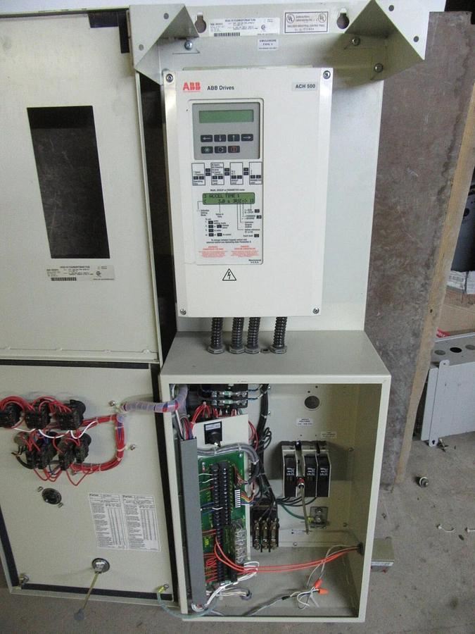 Used ABB VARIABLE SPEED DRIVE H5010154N0P2BAFT00 480 VAC 15 HP 3-PHASE ACH-500