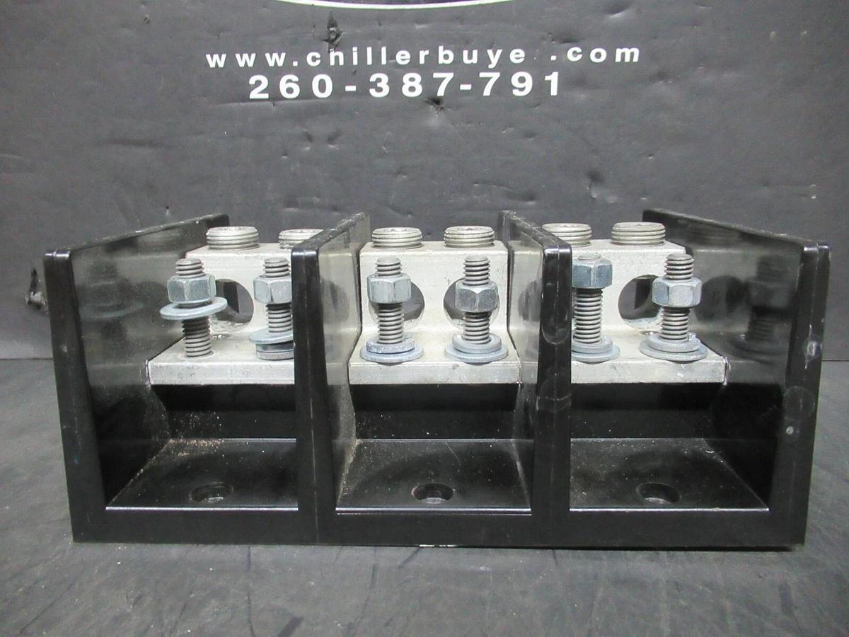 Used MARATHON DISTRIBUTION BLOCK 1453599 600 VOLT 380 AMP COPPER 310 AMP ALUMINIUM