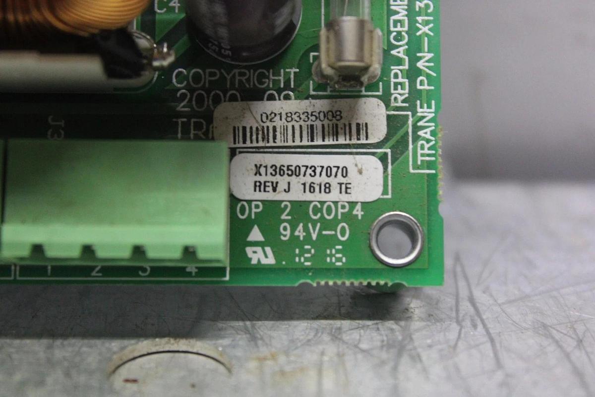 Used TRANE POWER SUPPLY CIRCUIT BOARD X13650737070 X13110756-02 **WARRANTY**