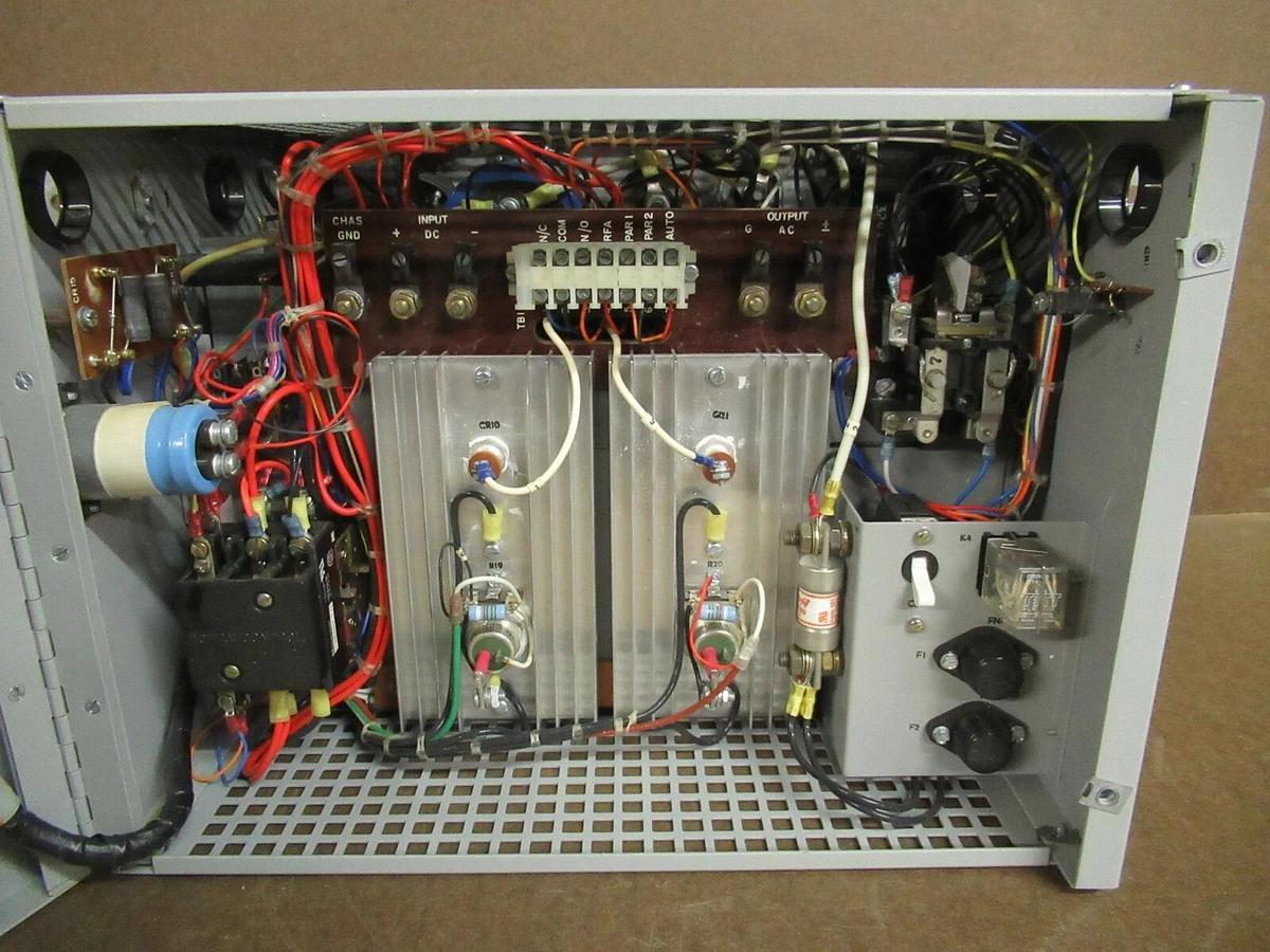 Used PECO II, INC SCR INVERTER PEC3294 48 VDC 14.85 AMPS INPUT TO 117 VAC 500 VA