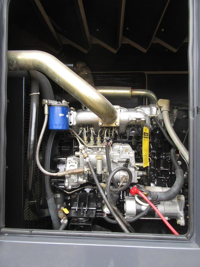 Used 60 KW DIESEL GENERATOR GENERAC 120/240 VOLT ONLY 355 HRS SOUND ENCLOSED VIDEO