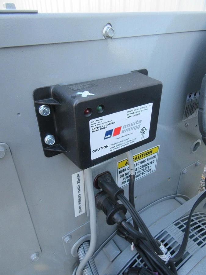 Used 30 KW GENERATOR MTU 4.3 NATURAL GAS LP PROPANE 120/240 VOLT 1 PH 35 KW 40KW 2015