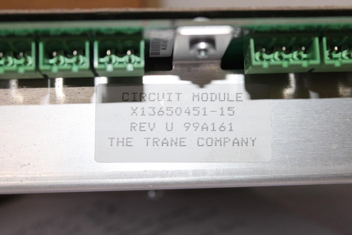 Used TRANE CHILLER CIRCUIT MODULE X13650451-15 REV. U **WARRANTY INCLUDED**