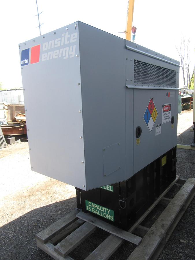 Used 20 KW DIESEL GENERATOR MTU 120/240 V 4LE1 ISUZU SOUND ENCLOSED 96 HRS  VIDEO