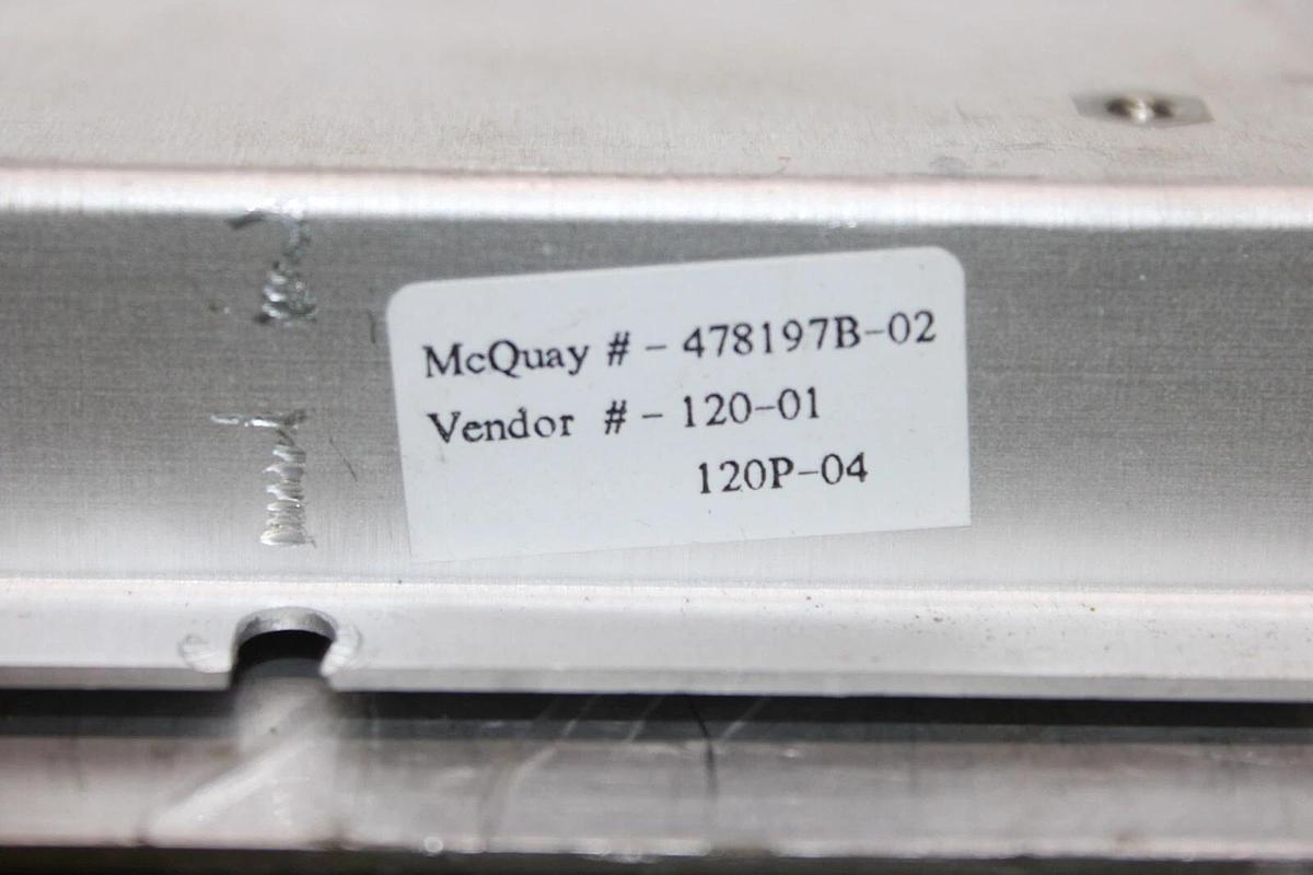 Used MCQUAY CONTROL CIRCUIT BOARD MODULE 120-01 REV. A 478197B-01 120P-04
