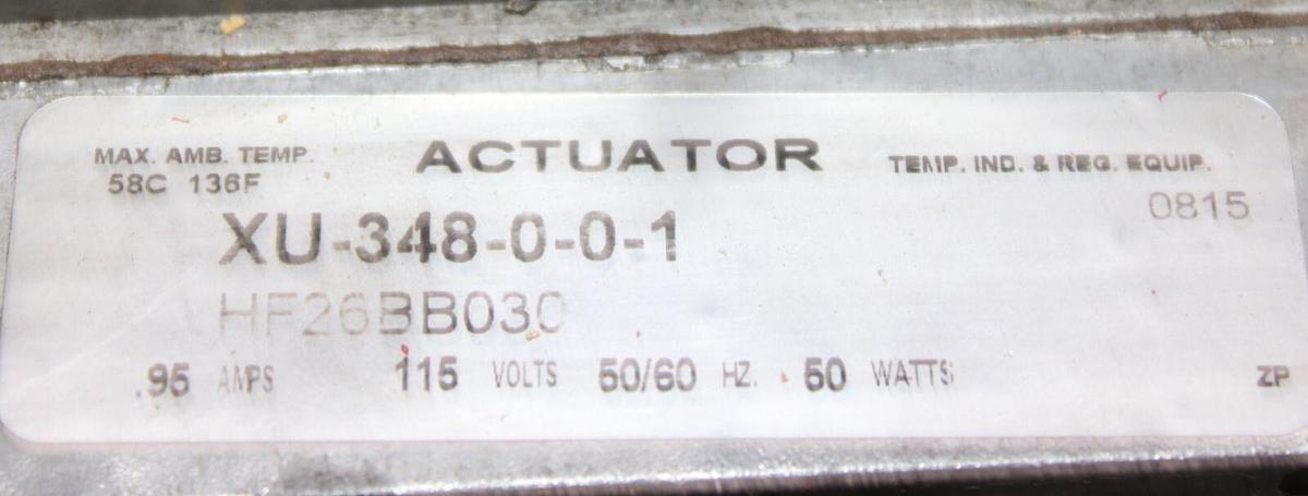 Used BARBER COLMAN ACTUATOR XU-348-0-0-1 HF26BB030 0.95 AMP 115 VOLT 50 WATT