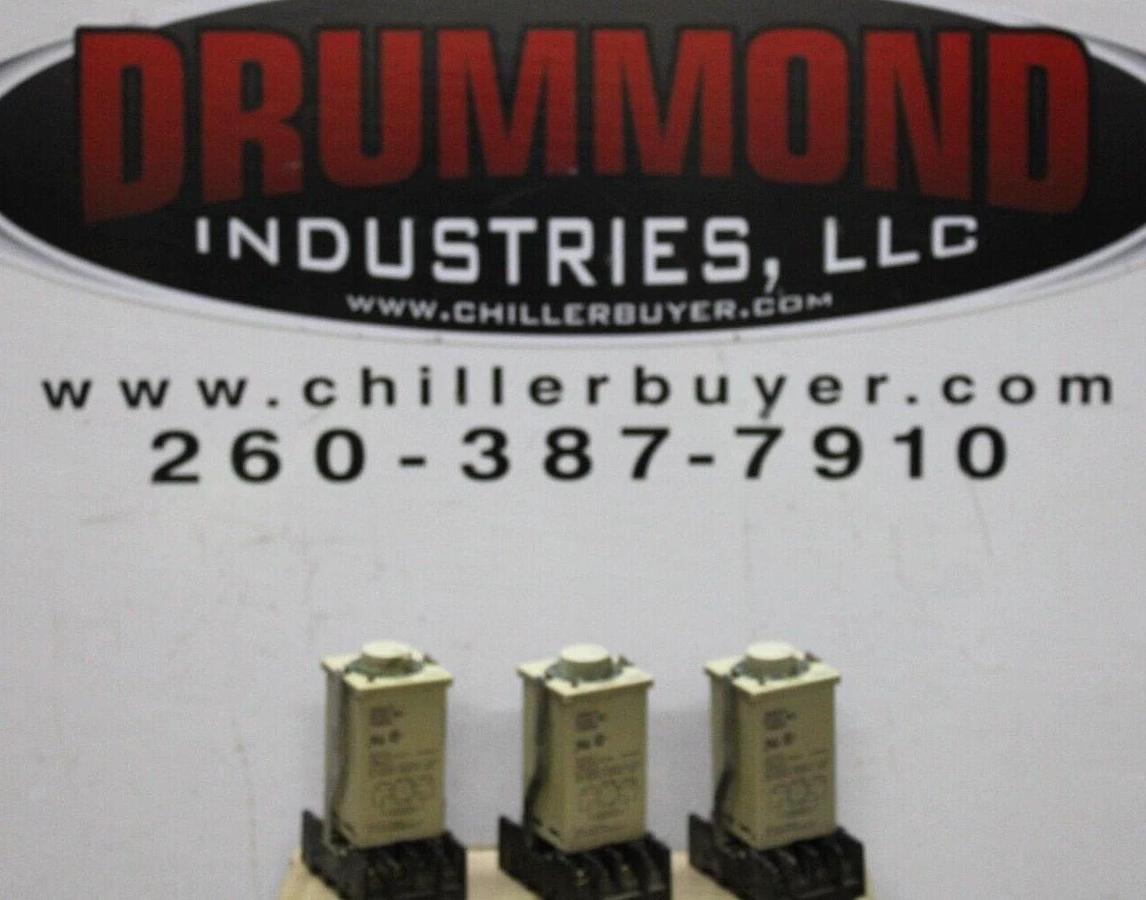 Used LOT OF 3 OMRON TIMER RELAY H3G-8C 0-30 SECOND 120 VAC 5 AMP *WARRANTY*