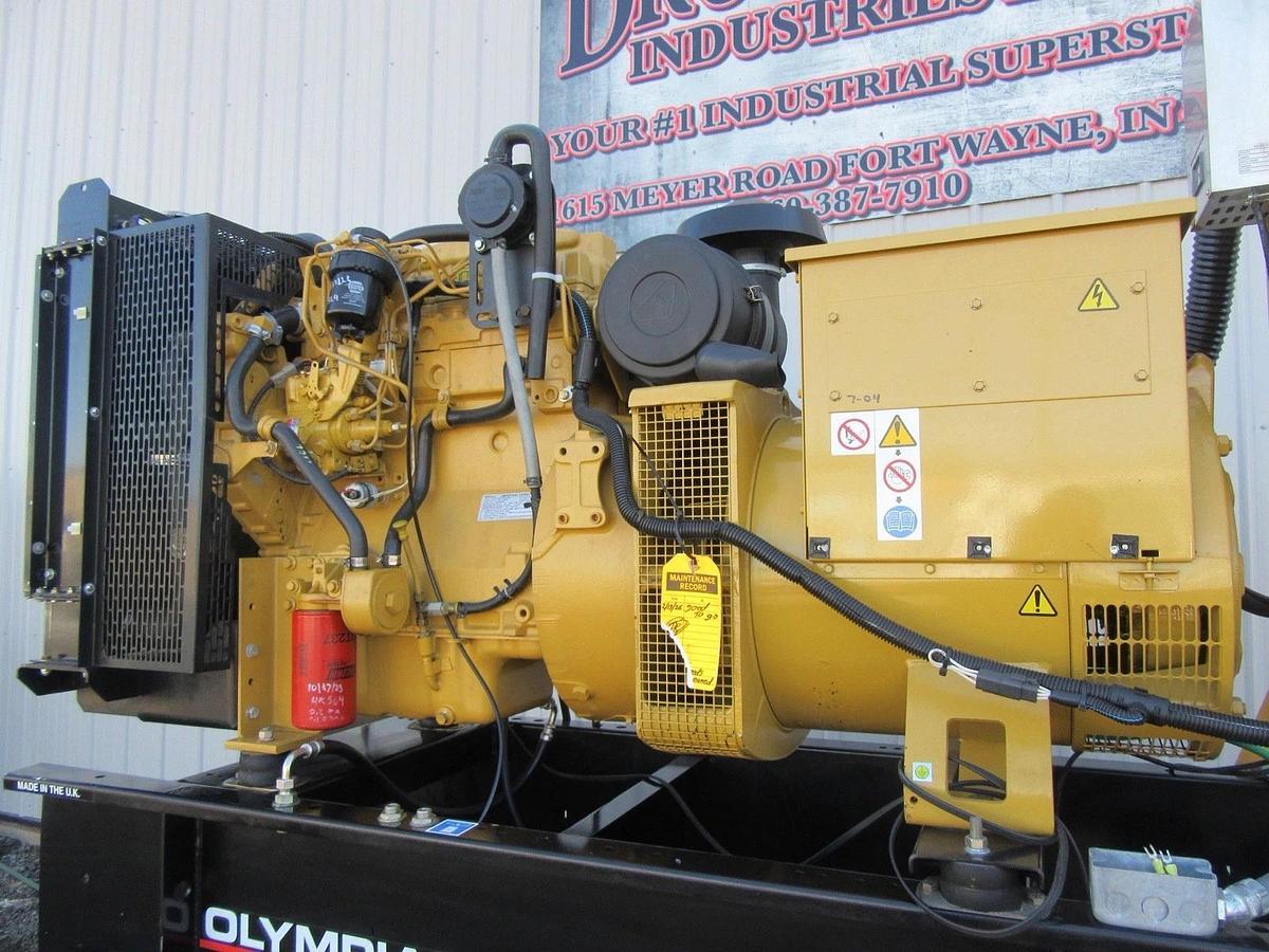 Used 60 KW DIESEL GENERATOR OLYMPIAN 120/240V CAT PERKINS 564 HRS VIDEO WE SHIP!