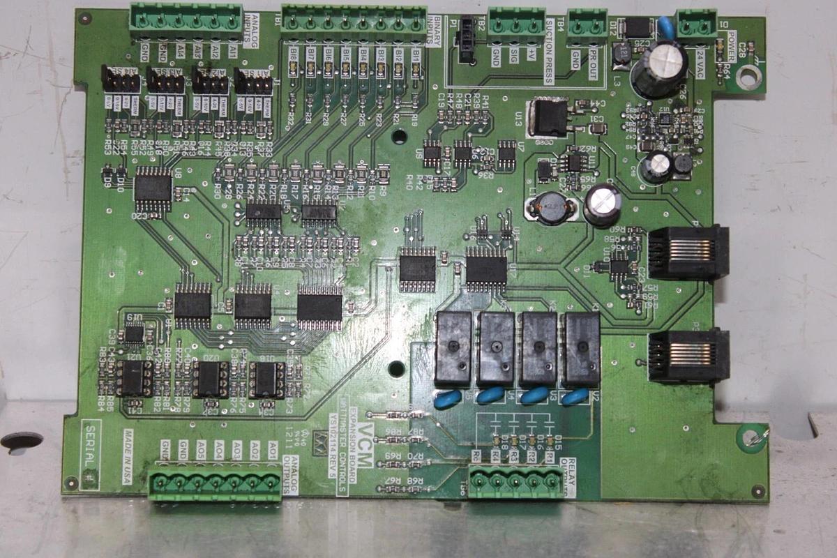 Used VCM EXPANSION BOARD WATTMASTER CONTROLS YS102114 REV. 5 **WARRANTY**