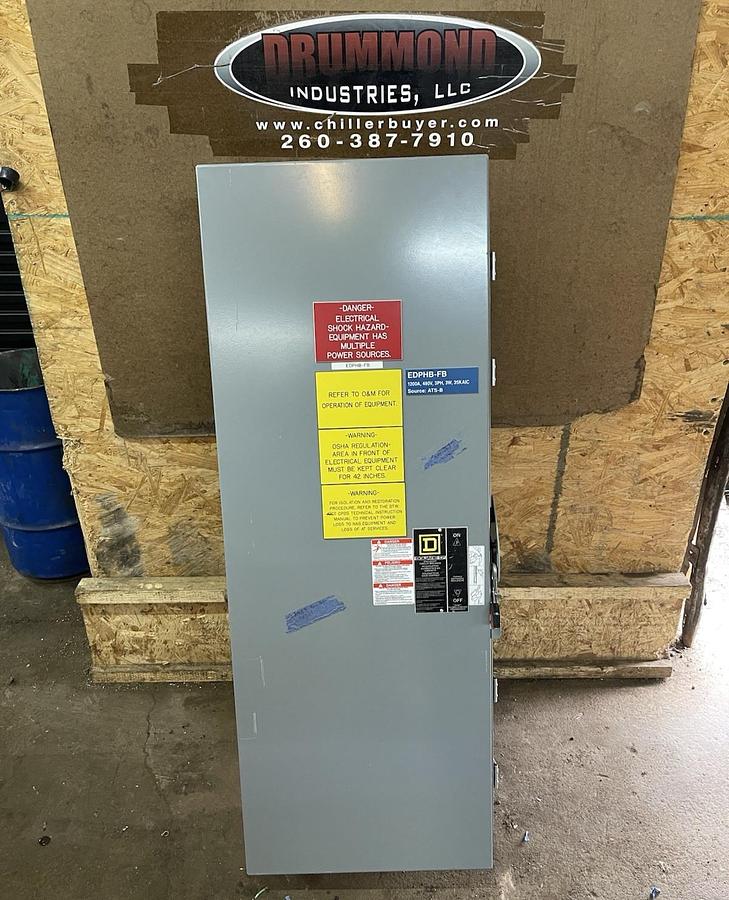Used SQUARE D CIRCUIT BREAKER ENCLOSURE P1200AWK NEMA 3R, 5, 12 1200 AMP