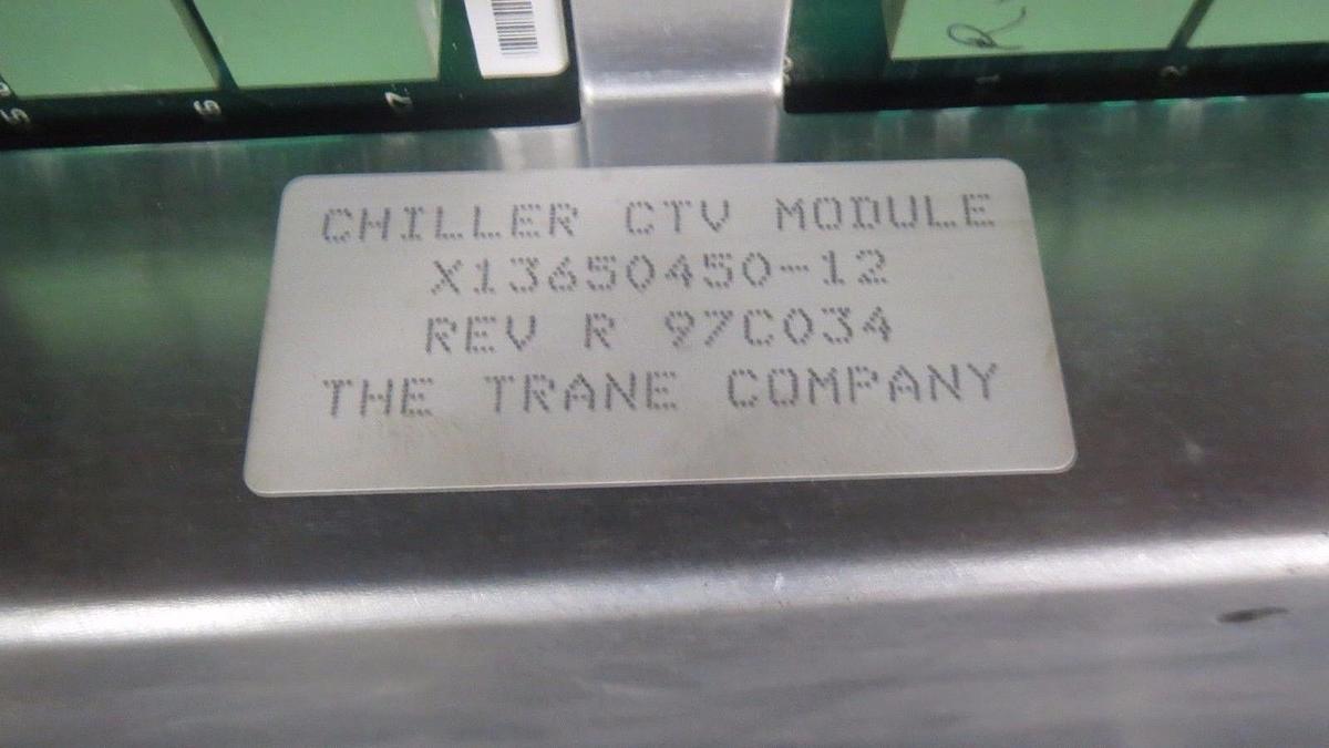 Used TRANE CHILLER CTV MODULE  MODEL/REVISION: X13650450-12 REV R **WARRANTY**