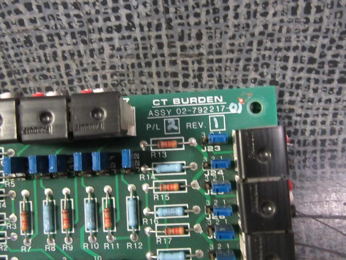 Used LIEBERT CT BURDEN CIRCUIT BOARD 02-792217-01 P/L 2 REV 1 MRP960130