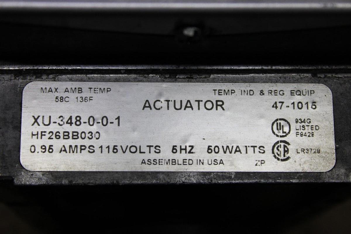 Used CARRIER ACTUATOR HF26BB030 XU-348-0-0-1 0.95 AMP 115V 50 WATT 5 HZ
