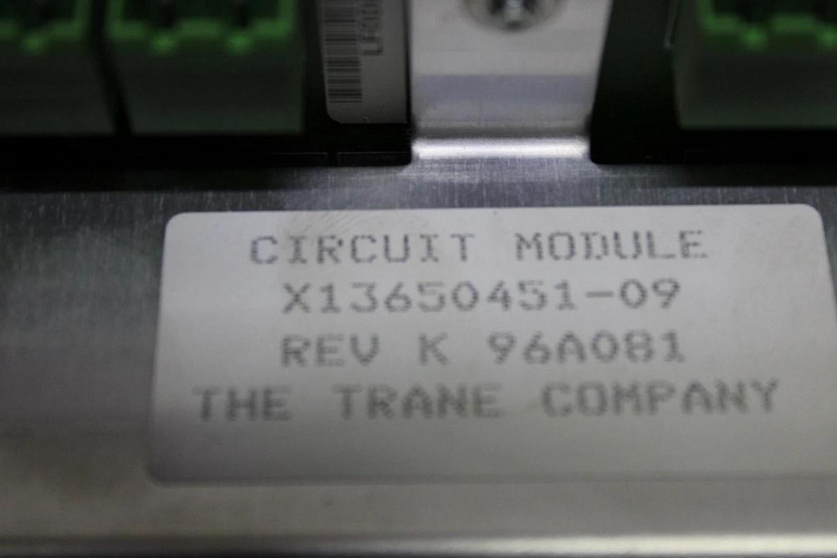 Used TRANE CHILLER CIRCUIT MODULE X13650451-09 REV. K **WARRANTY INCLUDED**