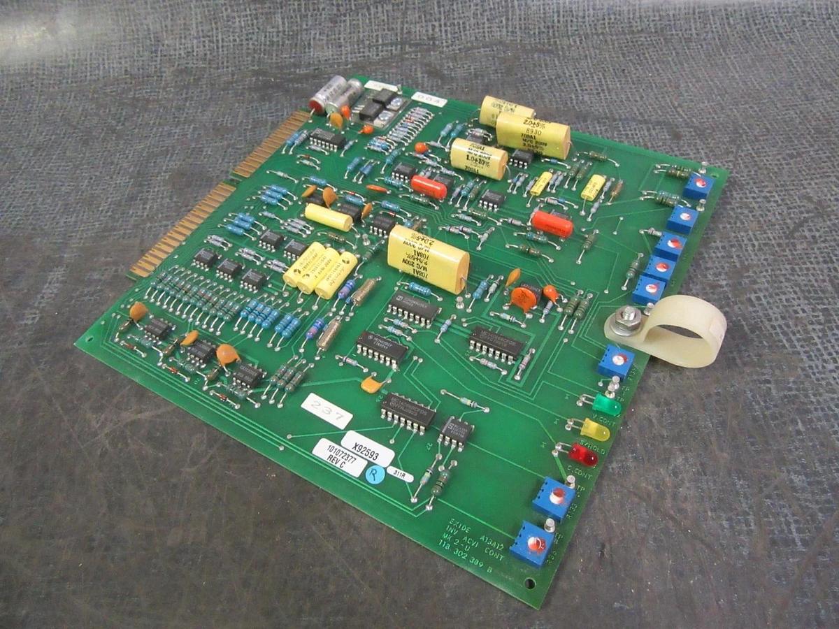 Used EXIDE INV ACVI CONT CARD CIRCUIT BOARD 101072377 REV C *WARRANTY INCLUDED*