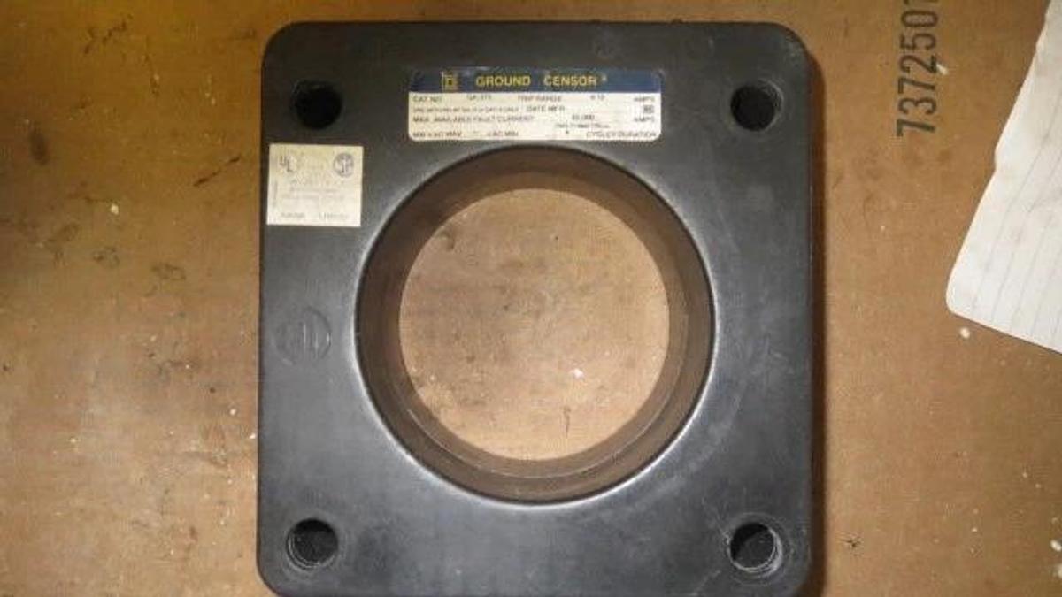 Used SQUARE D GROUND CENSOR 4-12 AMP 600VAC  GA-375