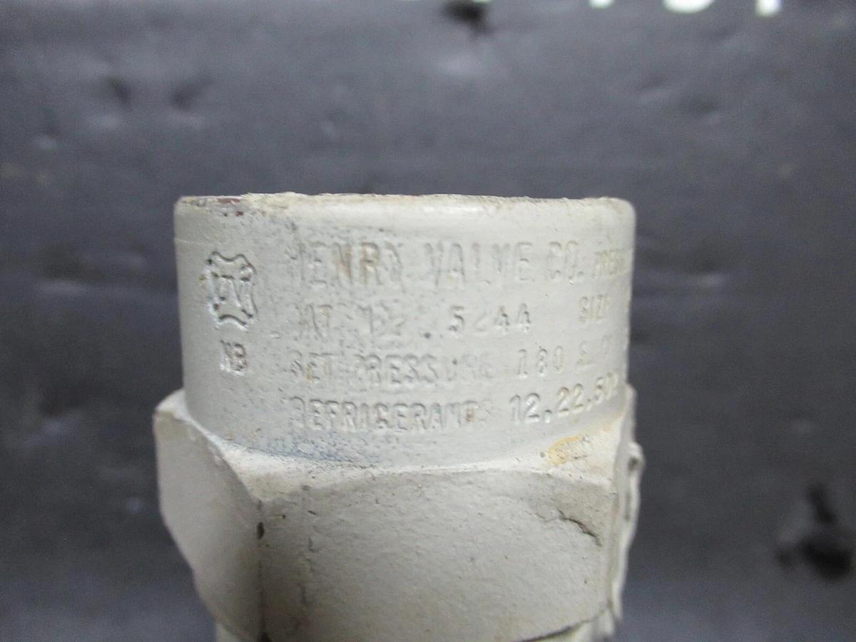 Used HENRY PRESSURE RELIEF VALVE 5244 1" 150 PSI 39.4 IBS OF AIR/MIN **WARRANTY**