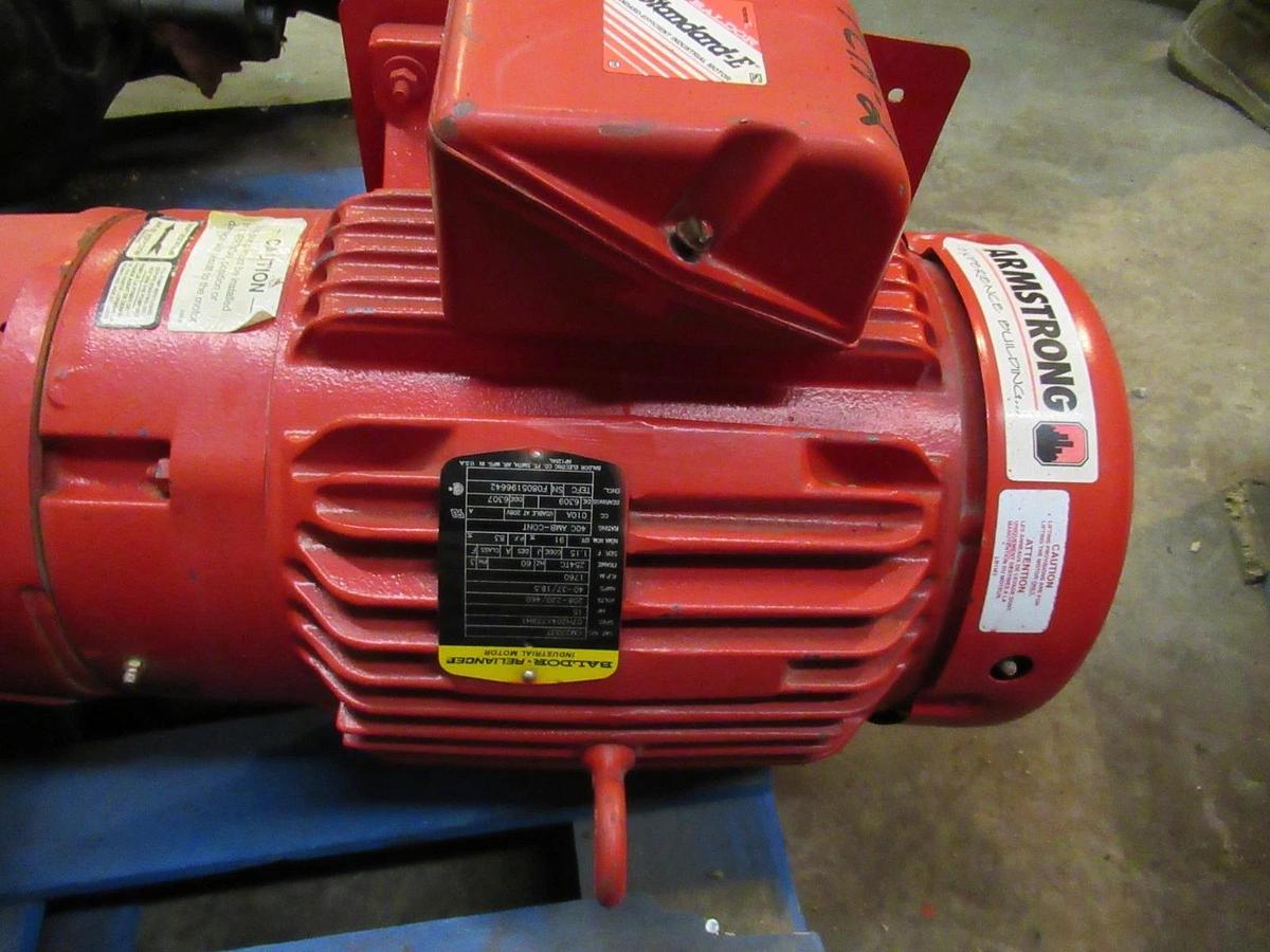 Used ARMSTRONG INSULATED SUCTION GUIDE 516-889 6" INLET 8" OUTLET W/ CM223T MOTOR