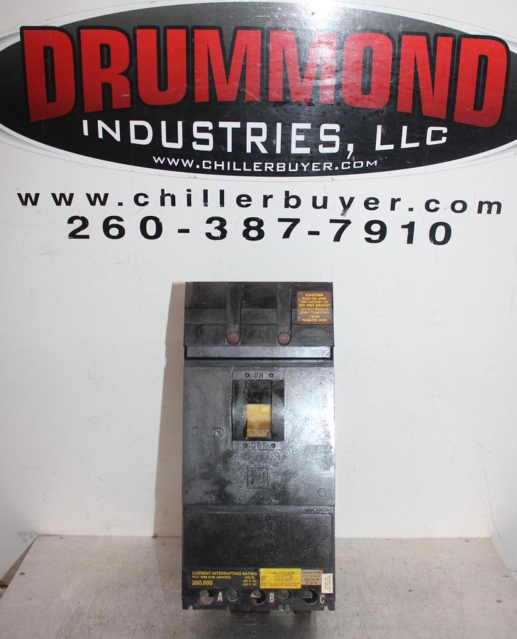 Used SQUARE D I-LINE CIRCUIT BREAKER KC34225 SERIES 2 225 AMP 480 VAC 3-POLE