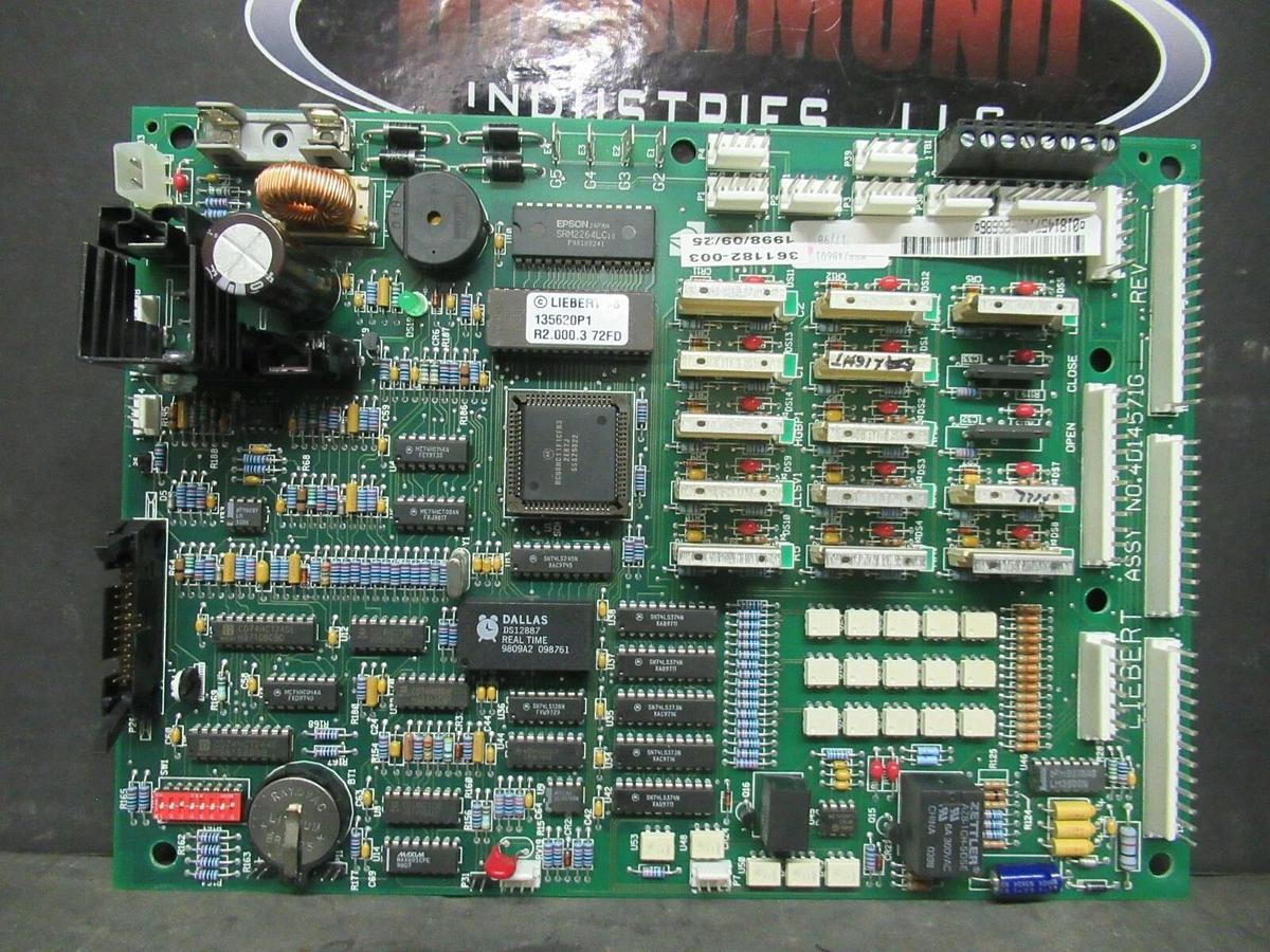 Used LIEBERT 98 135620P1 R2.000.9 72FD MICROCONTROLLER CONTROL BOARD 4D14572P6