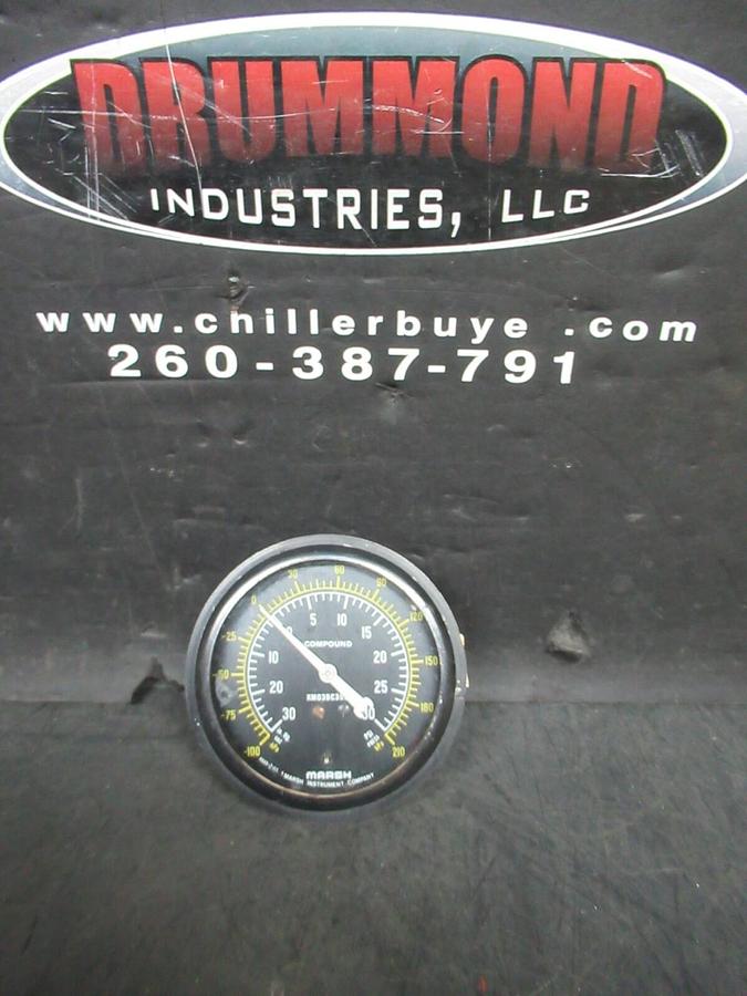 Used MARSH DIFFERENTIAL PRESSURE GAUGE KM03BC932 30 PSI 210 kPA B689-2 ISS A